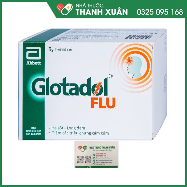 GLOTADOL FLU hạ sốt long đàm, giảm cảm cúm